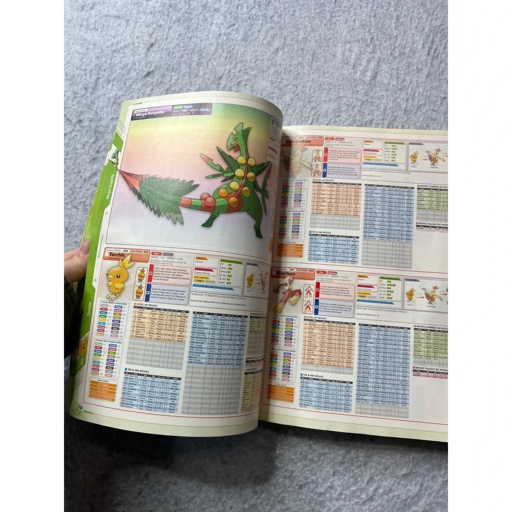 Pokemon Omega Ruby Alpha Sapphire Official National Pokedex‎ Guide Book damaged